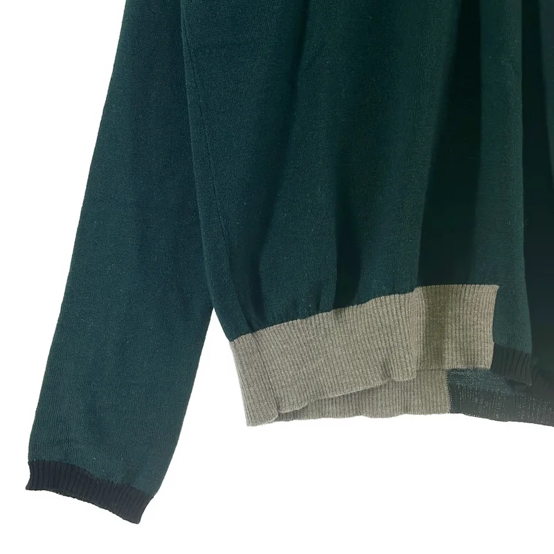 MM6 Maison Margiela / エムエムシックスメゾンマルジェラ | 2016AW | ウール Vネック 切替ニット | M | レディース