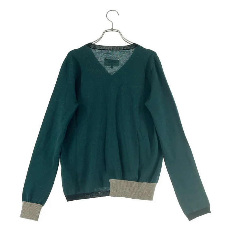 MM6 Maison Margiela / エムエムシックスメゾンマルジェラ | 2016AW | ウール Vネック 切替ニット | M | レディース