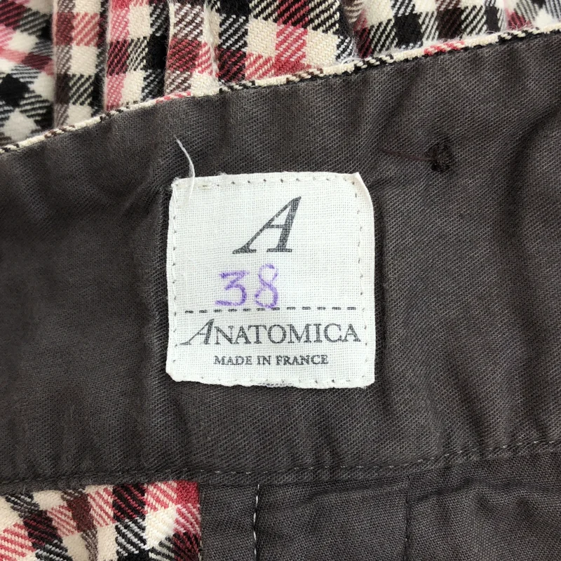 ANATOMICA / アナトミカ | チェック シンチバック パンツ | 38 | メンズ
