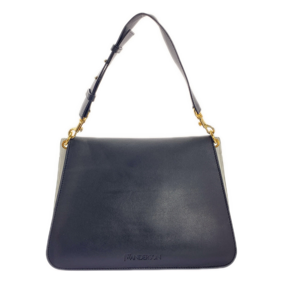 【美品】  JW Anderson / ジェイダブルアンダーソン | 2way MEDIUM PIERCE BAG レザー ピアス ショルダーバッグ | ブラック/ホワイト | レディース 美品】 JW Anderson / ジェイダブルアンダーソン | 2way MEDIUM PIERCE