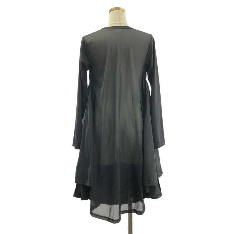 COMME des GARCONS / コムデギャルソン | 2021AW | ポリエステル 変形 オーバーシルエット ロングカットソー | XS | レディース