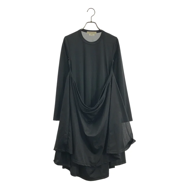 COMME des GARCONS / コムデギャルソン | 2021AW | ポリエステル 変形 オーバーシルエット ロングカットソー | XS | レディース