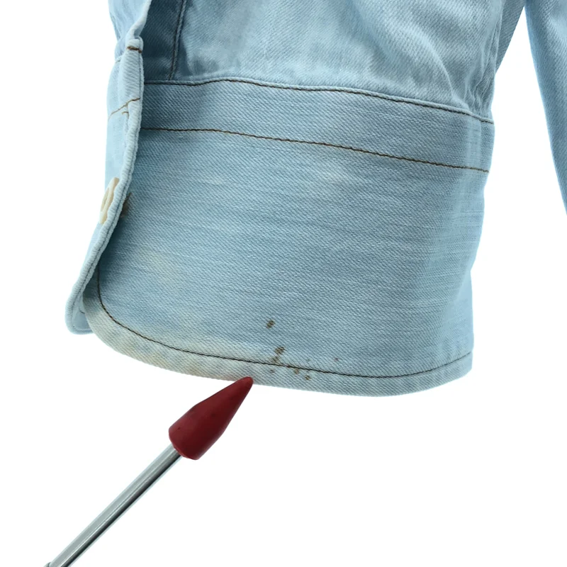 JUNYA WATANABE COMME des GARCONS denim / ジュンヤワタナベコムデギャルソンデニム | ダメージ加工 デニムシャツ ワンピース | XS | レディース