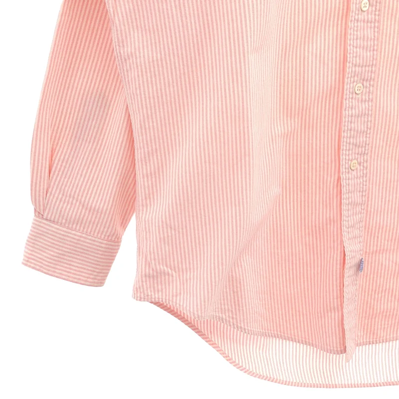 RALPH LAUREN / ラルフローレン | コットン ストライプ ボタンダウンシャツ | 15 1/2 | メンズ