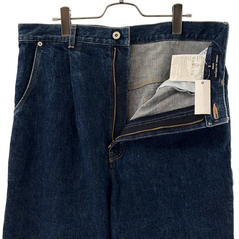 COMME des GARCONS HOMME / コムデギャルソンオム | 2022SS | タックワイド テーパードデニムパンツ | S | メンズ