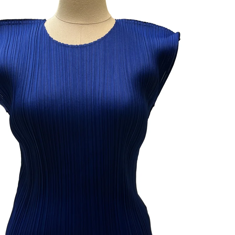 ISSEY MIYAKE / イッセイミヤケ | プリーツ ノースリーブ トップス | M | レディース