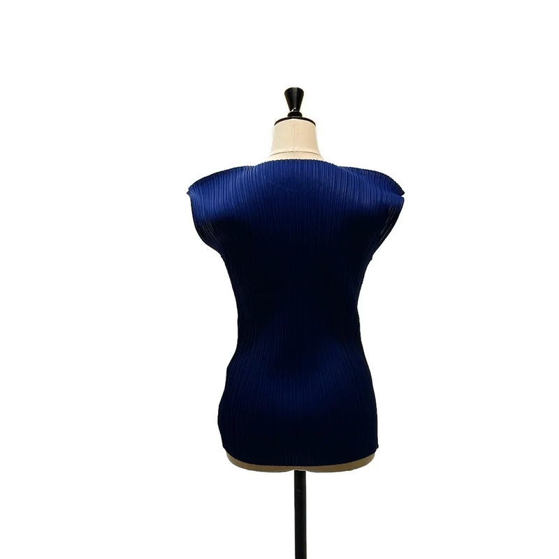 ISSEY MIYAKE / イッセイミヤケ | プリーツ ノースリーブ トップス | M | レディース