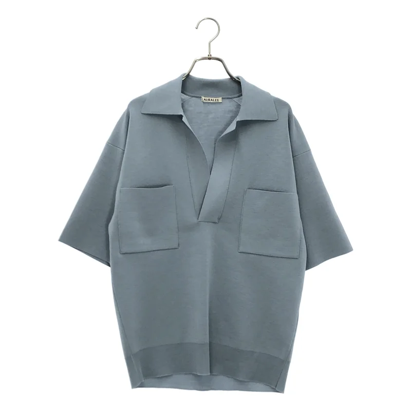 AURALEE / オーラリー | WOOL RECYCLE POLYESTER HIGH GAUGE RIB KNIT SKIPPER トップス | 1 | レディース