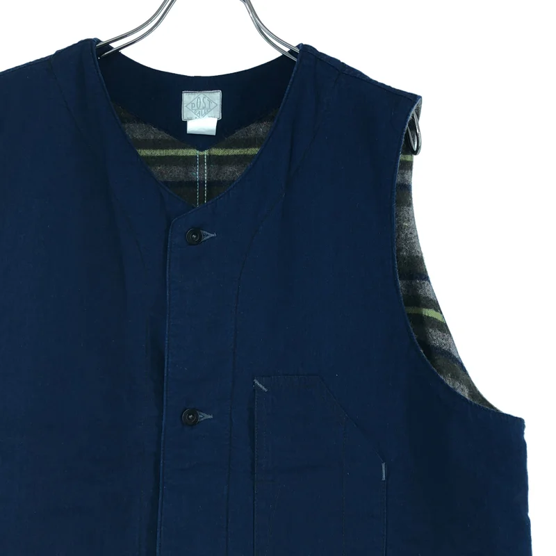POST O'ALLS / ポストオーバーオールズ | 1POCKET VEST ポケット ベスト | L | メンズ