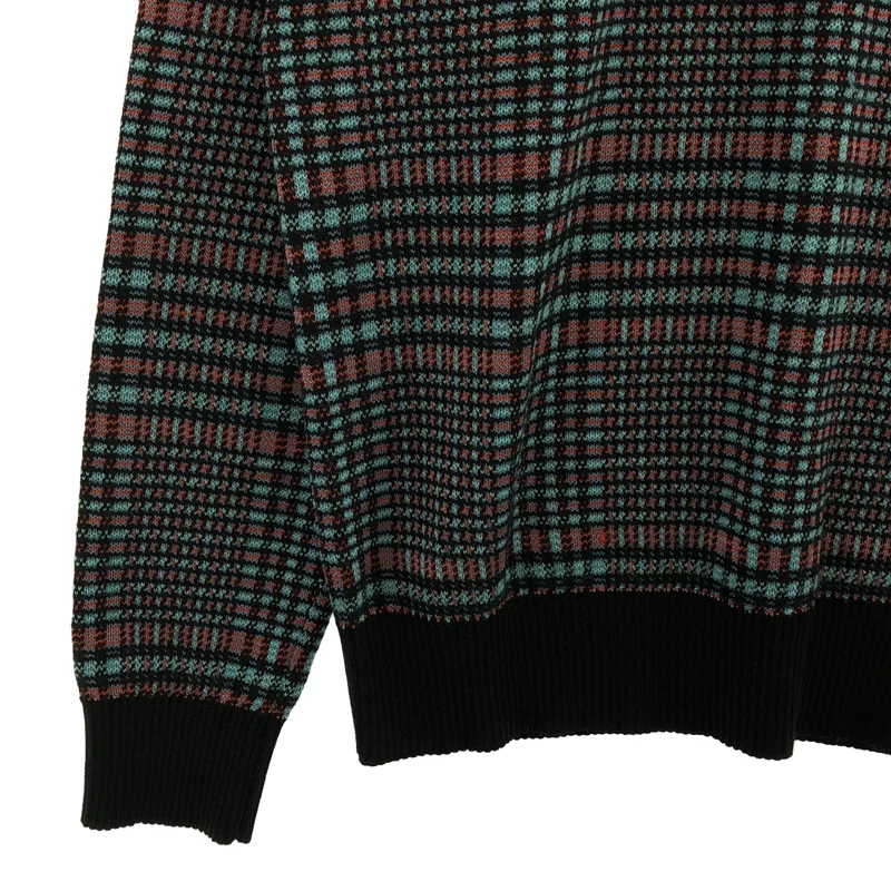 DRIES VAN NOTEN / ドリスヴァンノッテン | ジオメトリック プルオーバー ニット | M | メンズ