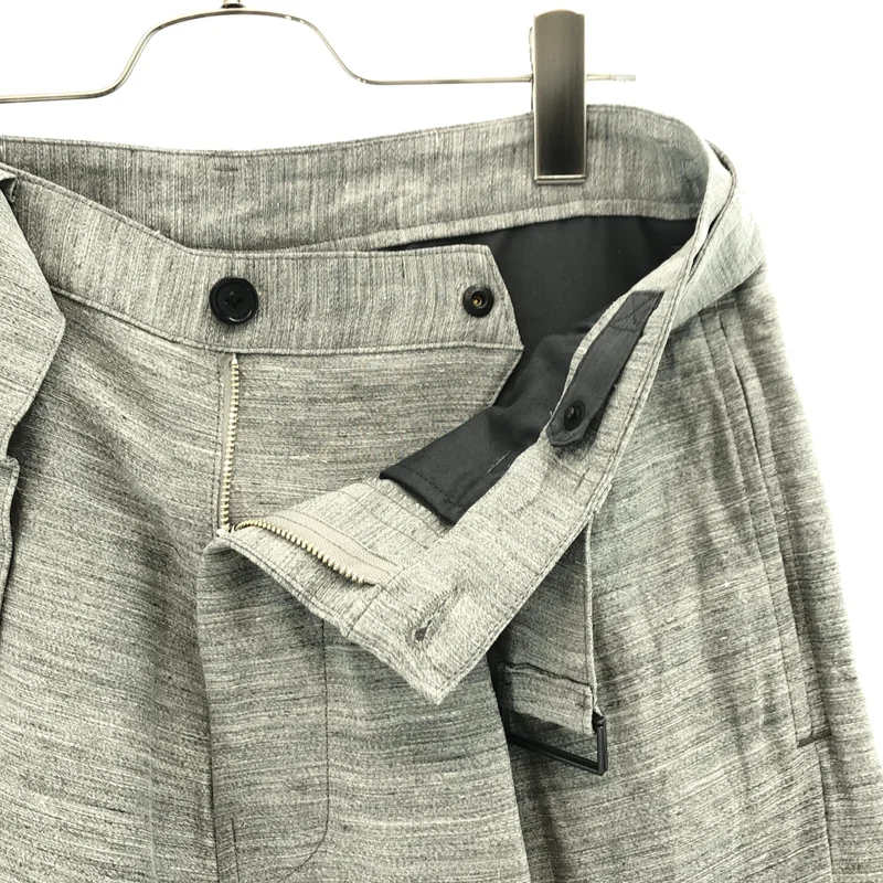 Graphpaper / グラフペーパー | 2026SS | Linen Cupro Back Satin Belted Pants リネン パンツ | 2 | メンズ