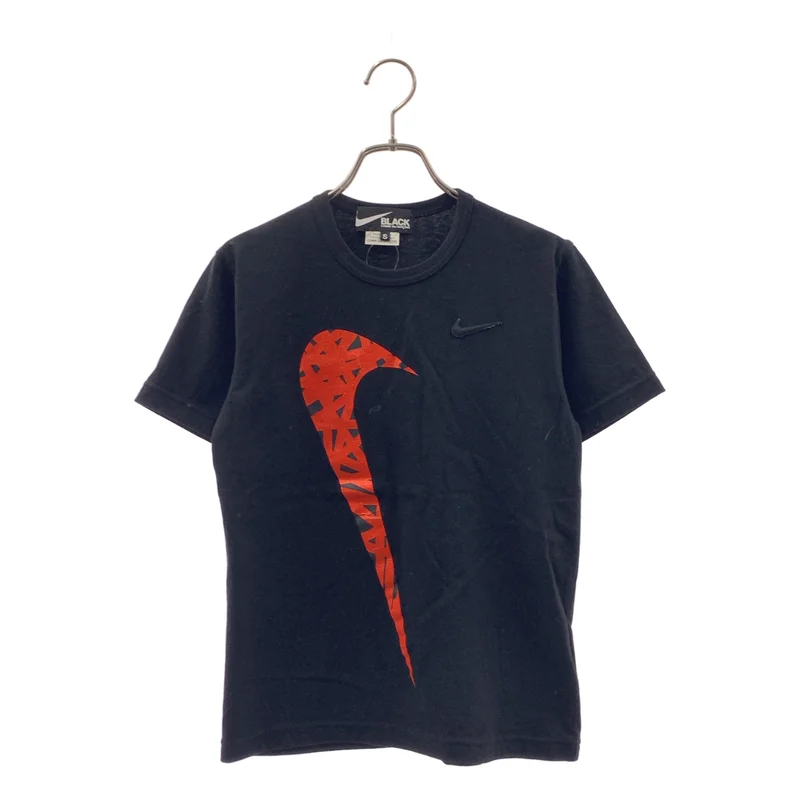 BLACK COMME des GARCONS / ブラックコムデギャルソン | 2023AW | ×NIKE / グリッターロゴ Tシャツ | S | レディース