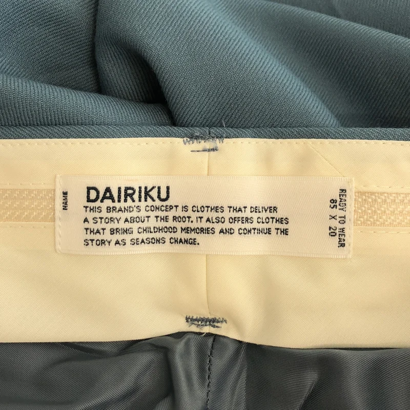 DAIRIKU / ダイリク | Deck Detail Wool Slacks | M | メンズ