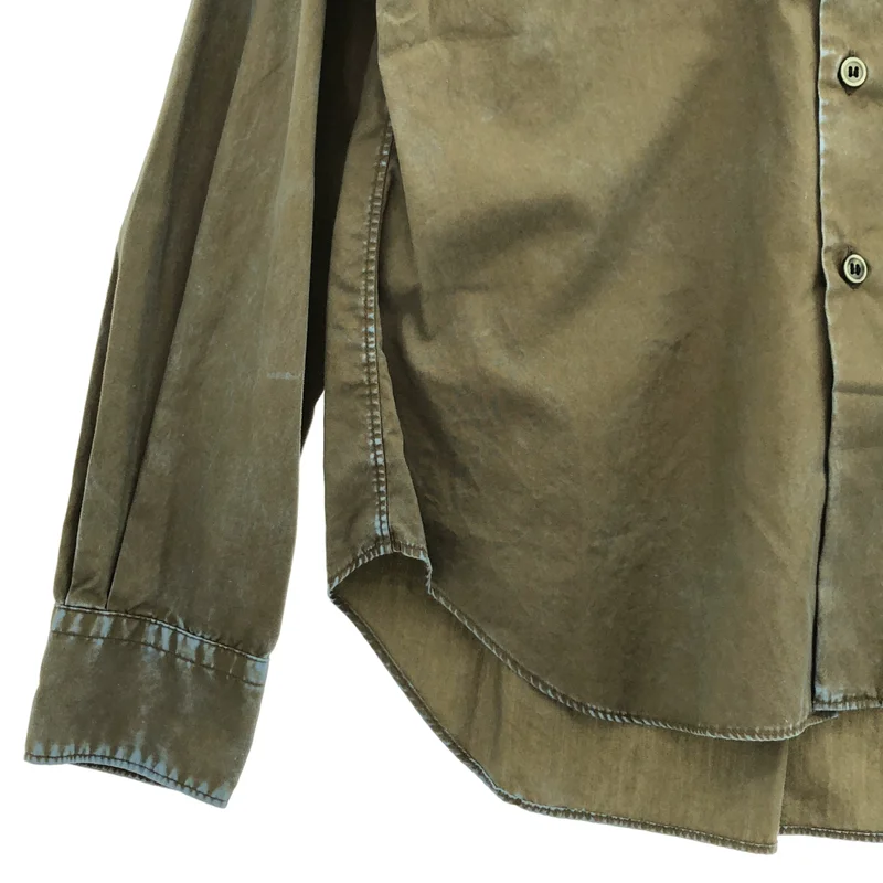 BLACK COMME des GARCONS / ブラックコムデギャルソン | 2020AW | 加工 コットン スタンダードシャツ | XS | メンズ