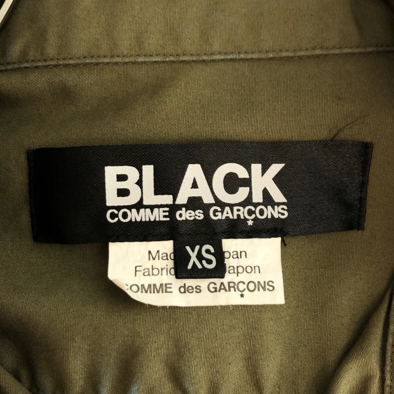 BLACK COMME des GARCONS / ブラックコムデギャルソン | 2020AW | 加工 コットン スタンダードシャツ | XS | メンズ