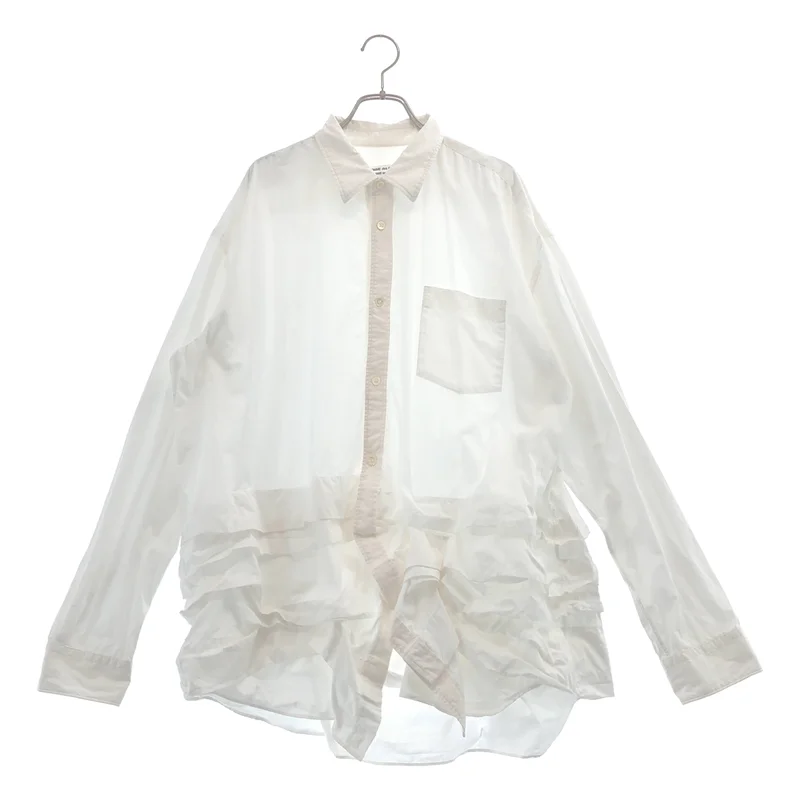 COMME des GARCONS COMME des GARCONS / コムコム | 2024SS | コットン フリル レギュラーカラーシャツ | S | レディース