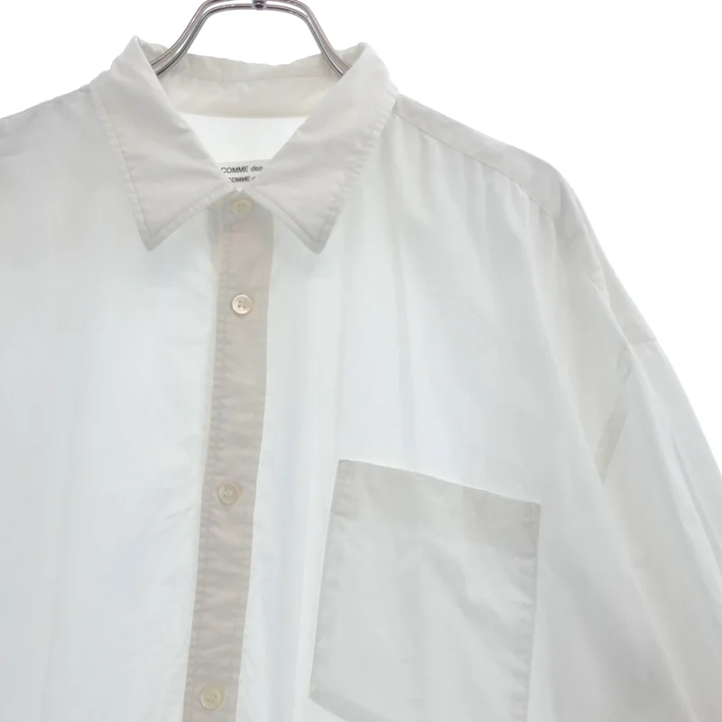 COMME des GARCONS COMME des GARCONS / コムコム | 2024SS | コットン フリル レギュラーカラーシャツ | S | レディース