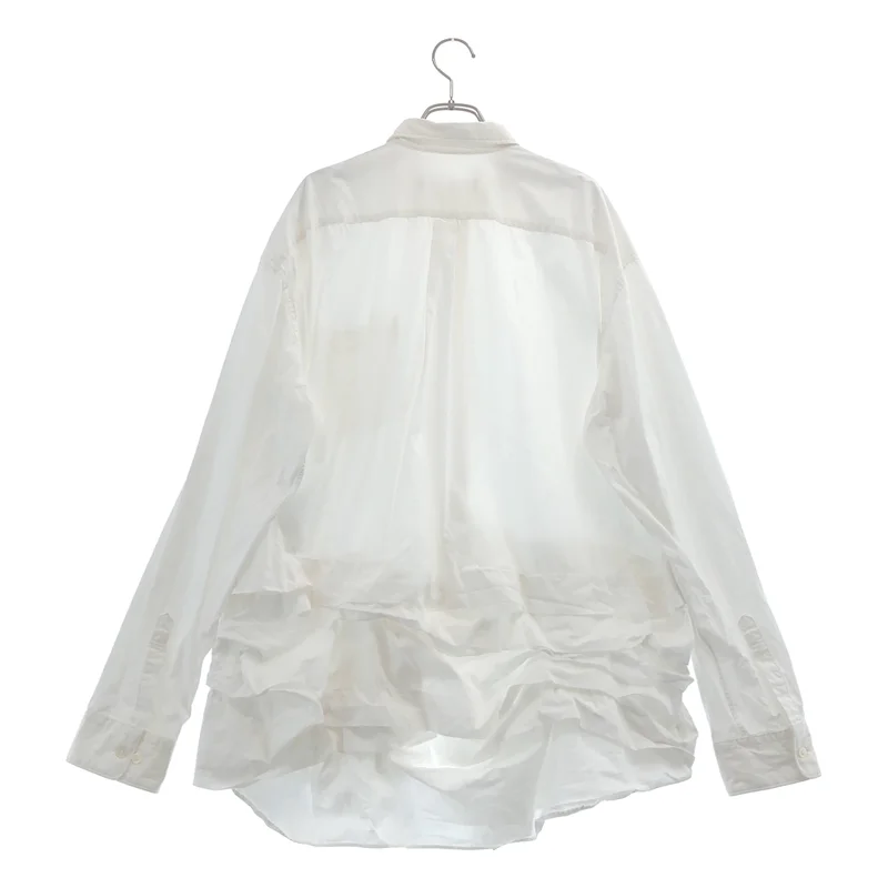 COMME des GARCONS COMME des GARCONS / コムコム | 2024SS | コットン フリル レギュラーカラーシャツ | S | レディース