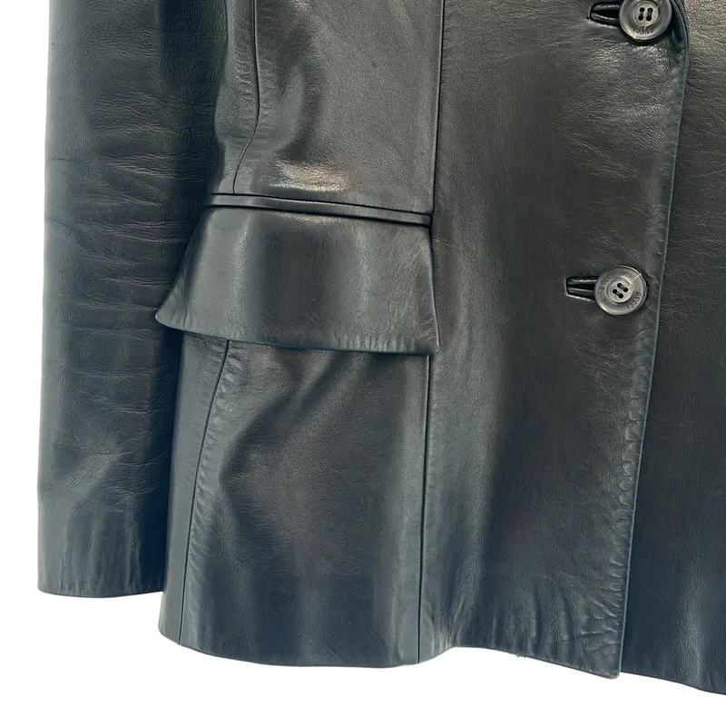 GUCCI / グッチ | トムフォード期 レザー 2B テーラードジャケット | 38 | レディース
