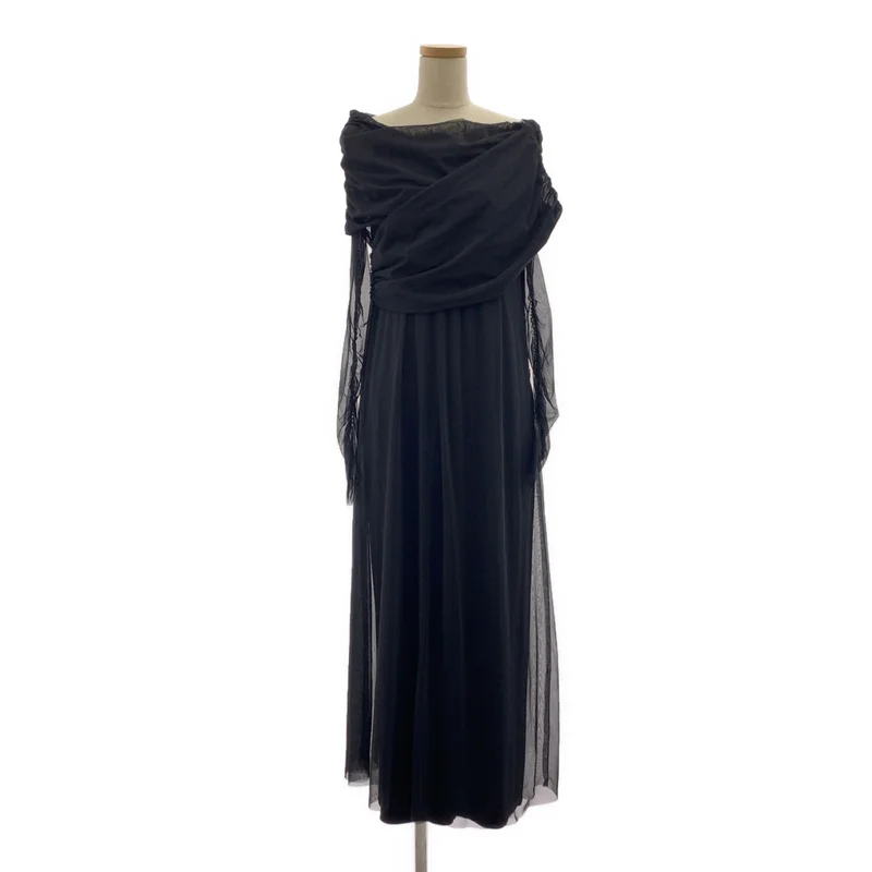 AMERI / アメリ | OFF SHOULDER TULLE LAYERED DRESS チュール ドレス ワンピース | S | レディース