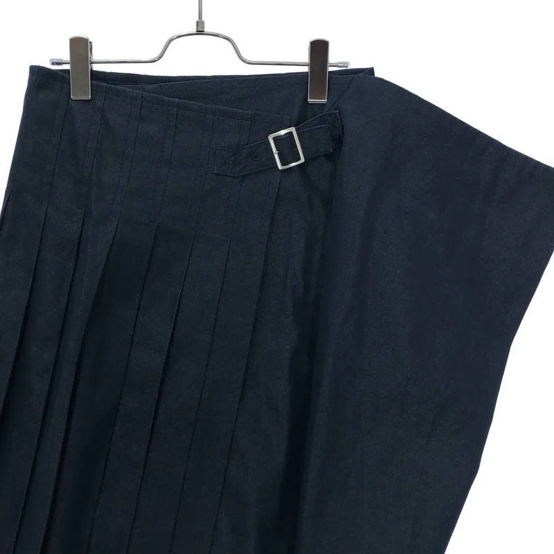 tricot COMME des GARCONS / トリココムデギャルソン | 2012SS | デニム ラッププリーツスカート | M | レディース