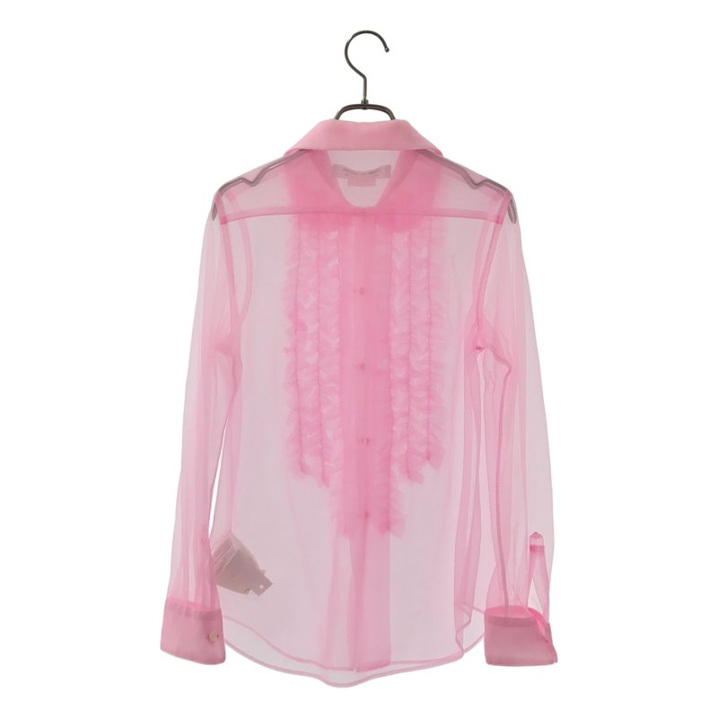 COMME des GARCONS COMME des GARCONS / コムコム | 2025SS | ラウンドカラー フリル チュールブラウス | S | レディース
