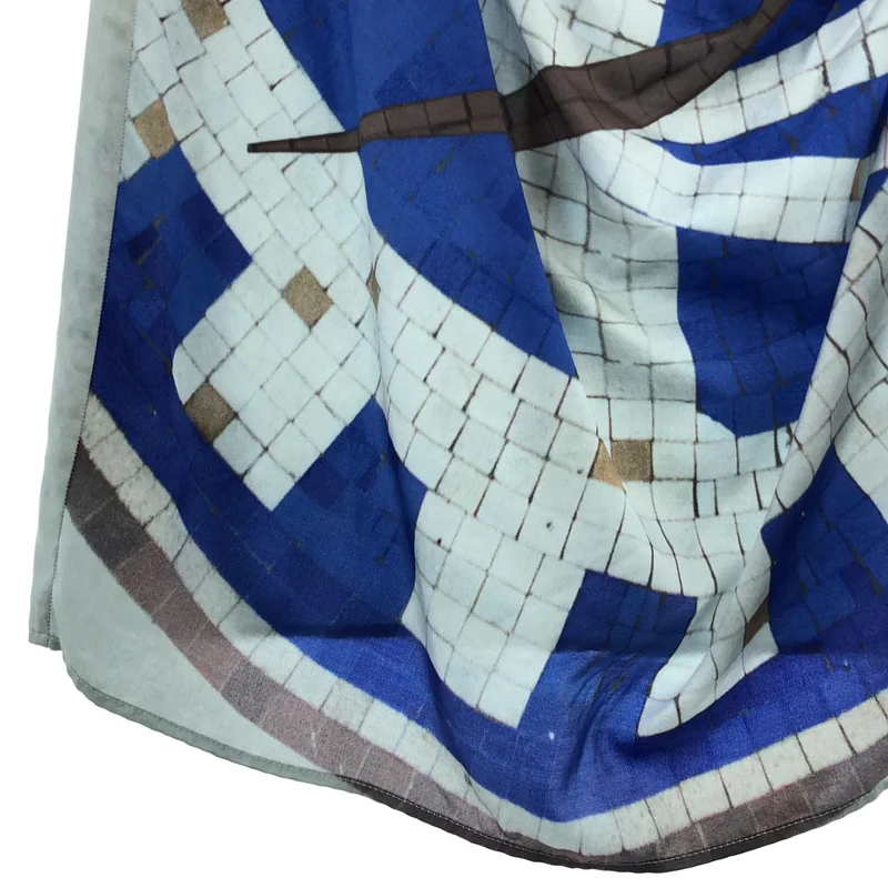 MM6 Maison Martin Margiela / エムエムシックスメゾンマルタンマルジェラ | 2013AW | コットン シルク グラフィックプリント ノースリーブワンピース | 40 | レディース