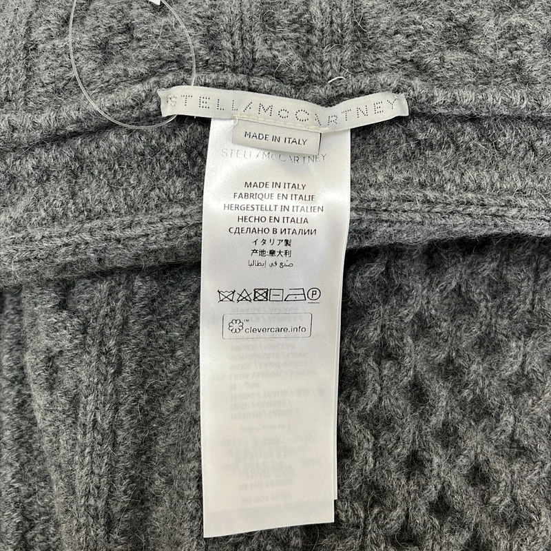 STELLA McCARTNEY / ステラマッカートニー | アルパカ混 ケーブルニット フード マフラー ストール |