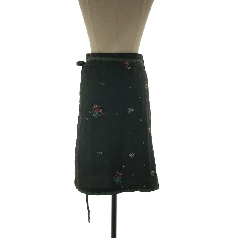JUNYAWATANABE COMMEdesGARCONS MAN / ジュンヤワタナベマン | 2005SS | pink / 製品染め エンブロイダリー ラップスカート | S | レディース