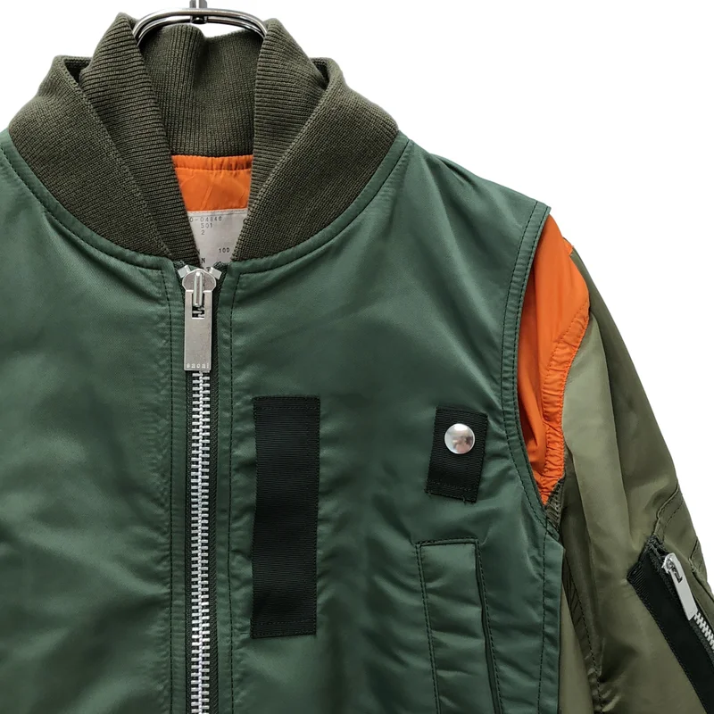 sacai / サカイ | fabric combo ma-1 blouson ミリタリー ボンバー