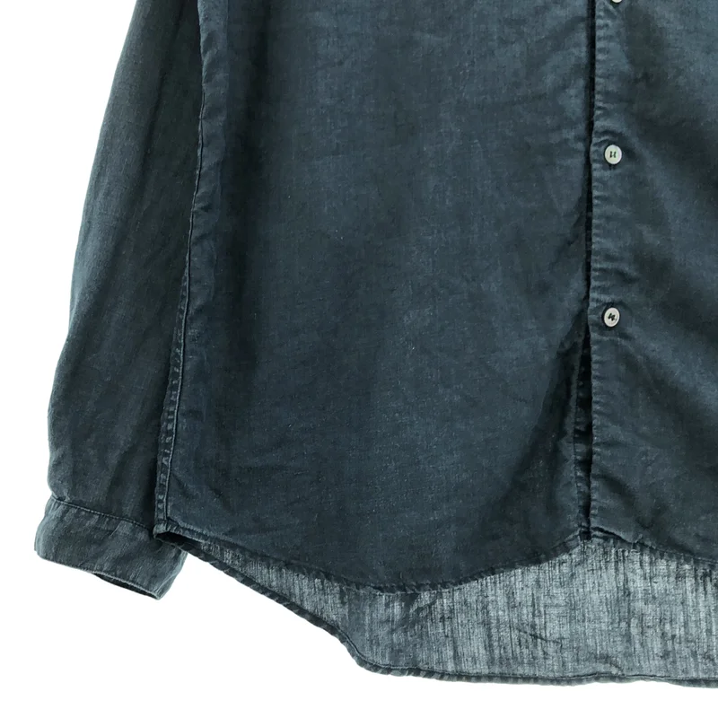 nest robe CONFECT / ネストローブコンフェクト | ブラックヘンプ バンドカラーシャツ | 5 | メンズ