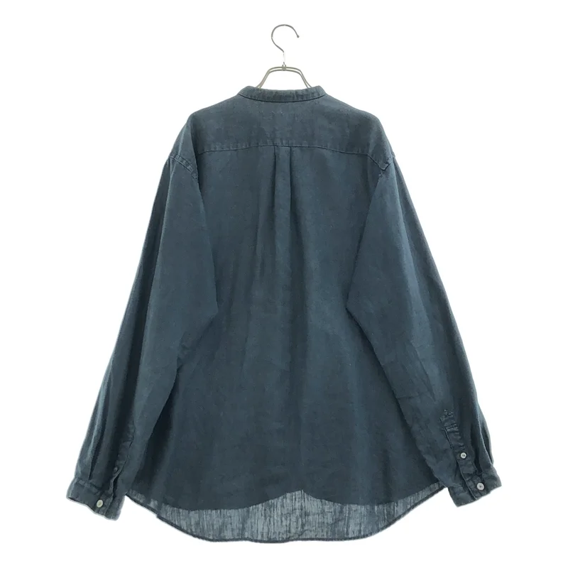 nest robe CONFECT / ネストローブコンフェクト | ブラックヘンプ バンドカラーシャツ | 5 | メンズ