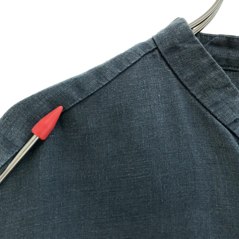 nest robe CONFECT / ネストローブコンフェクト | ブラックヘンプ バンドカラーシャツ | 5 | メンズ