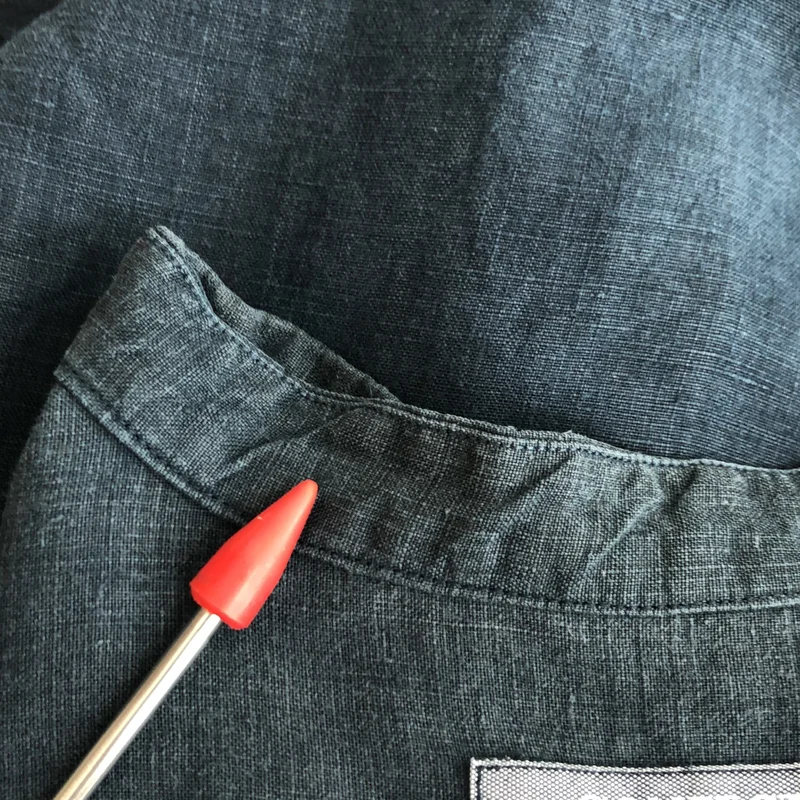 nest robe CONFECT / ネストローブコンフェクト | ブラックヘンプ バンドカラーシャツ | 5 | メンズ