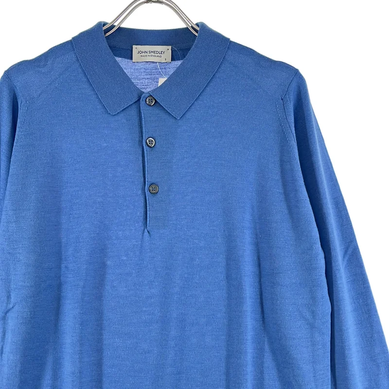 JOHN SMEDLEY / ジョンスメドレー | メリノウール ニットポロシャツ | S | メンズ