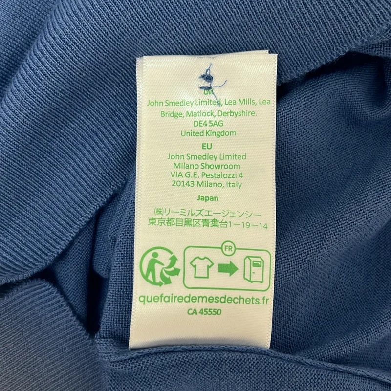 JOHN SMEDLEY / ジョンスメドレー | メリノウール ニットポロシャツ | S | メンズ
