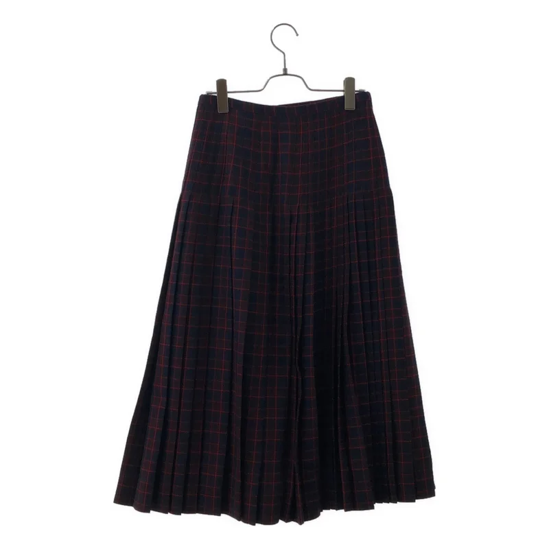 Burberry / バーバリー | ウール アルーチェック プリーツスカート | 6 | レディース