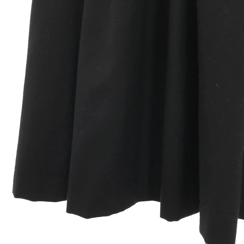 COMME des GARCONS COMME des GARCONS / コムコム | 2017AW | ウール縮絨 ダブルジップ ドレープジャンパースカート | XS | レディース