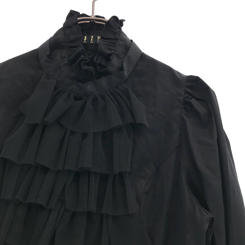 BLACK PEACE NOW / ブラックピースナウ | コットン フリル シャツ ブラウス | M | レディース