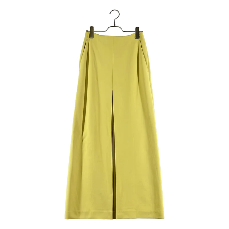 AURALEE / オーラリー | 2025AW | TENSE WOOL DOUBLE CLOTH SLIT SKIRT / バックジップ スリット スカート | 0 | レディース
