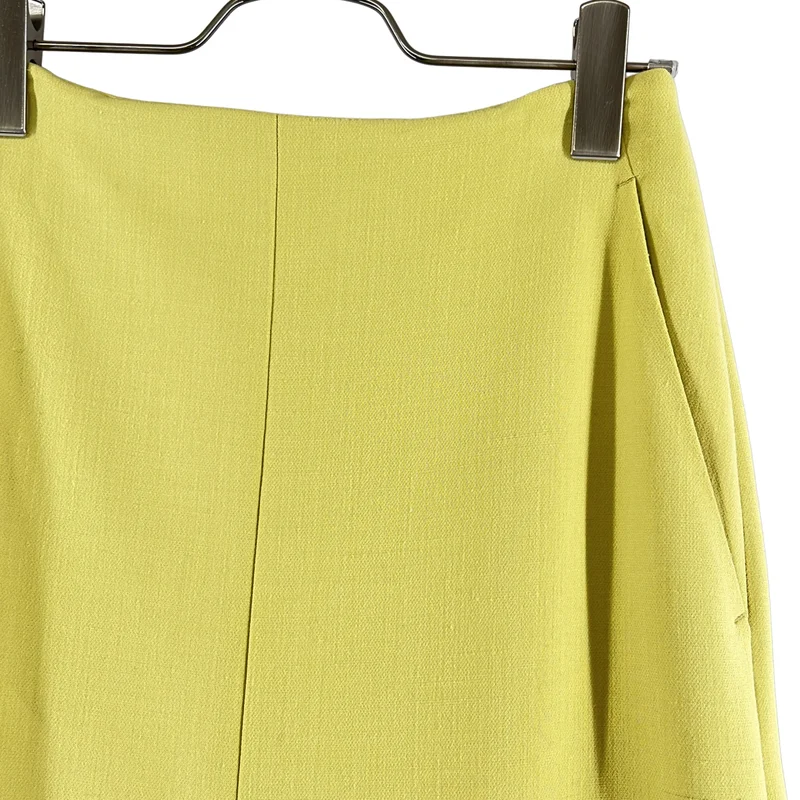 AURALEE / オーラリー | 2025AW | TENSE WOOL DOUBLE CLOTH SLIT SKIRT / バックジップ スリット スカート | 0 | レディース