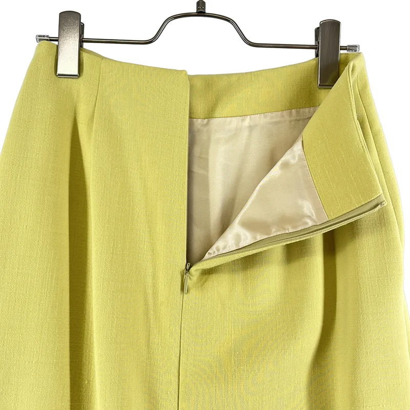 AURALEE / オーラリー | 2025AW | TENSE WOOL DOUBLE CLOTH SLIT SKIRT / バックジップ スリット スカート | 0 | レディース