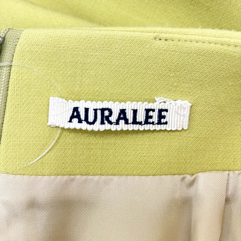 AURALEE / オーラリー | 2025AW | TENSE WOOL DOUBLE CLOTH SLIT SKIRT / バックジップ スリット スカート | 0 | レディース