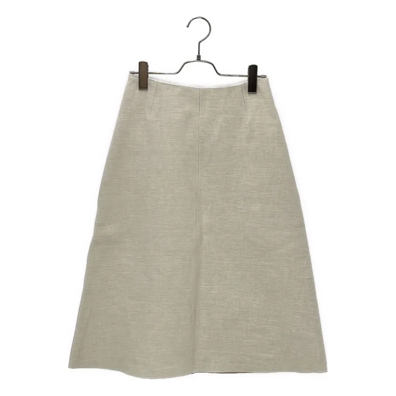 Celine Vintage linen skirt セリーヌ スカート リネン CELINE / セリーヌ | フィービー期 / 羊革 ダブルフェイス リネン
