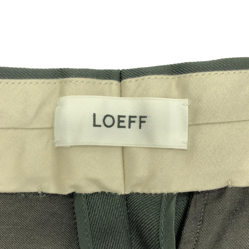 LOEFF / ロエフ | 2023AW | W GABA INTK TPD TRS / ウールギャバ インタック テーパードトラウザー | 1 | レディース