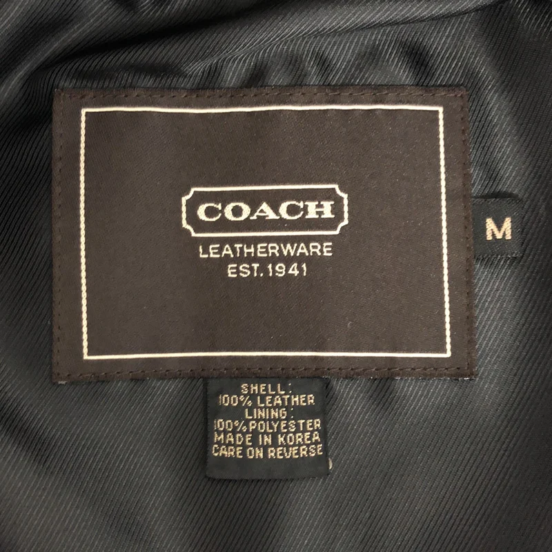 COACH / コーチ | ライナー付き レザージャケット | M | メンズ