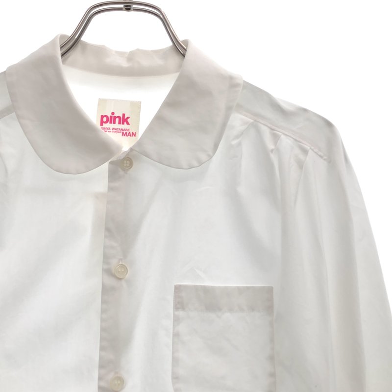 JUNYA WATANABE MAN PINK / ジュンヤワタナベマンピンク | 2013AW | コットン 3タック ラウンドカラーシャツ | S | レディース