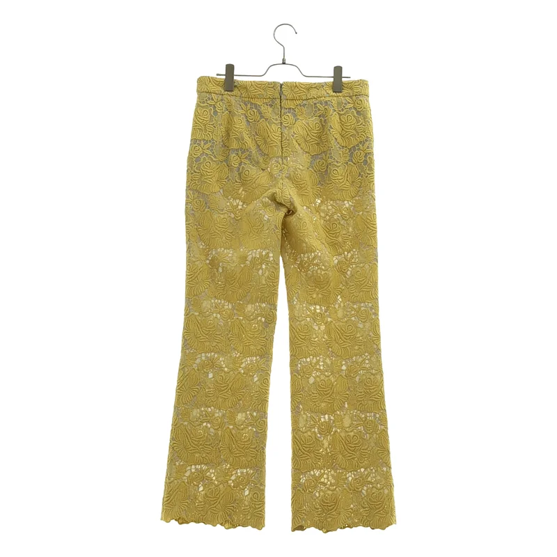 STELLA McCARTNEY / ステラマッカートニー | コットン シルク ジャガードフラワー テーパードスラックス | 42 | レディース