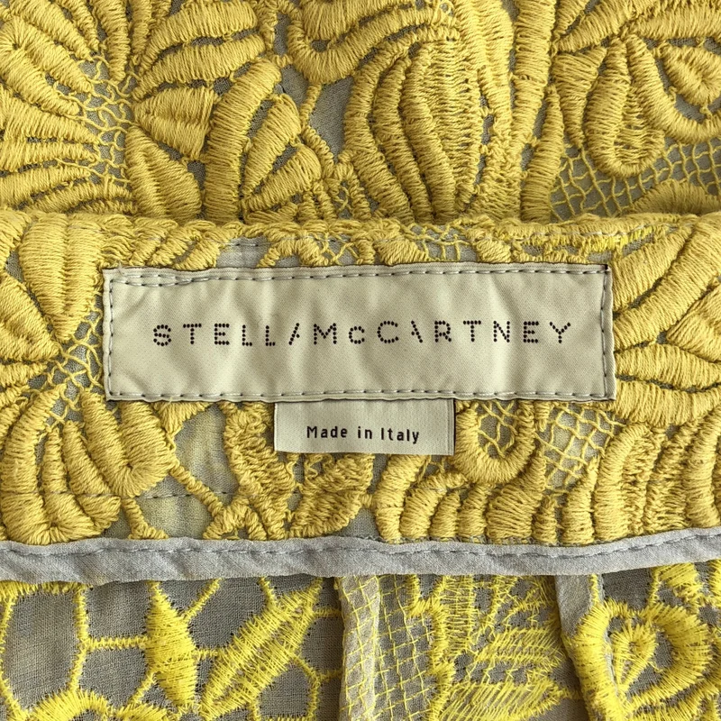 STELLA McCARTNEY / ステラマッカートニー | コットン シルク ジャガードフラワー テーパードスラックス | 42 | レディース