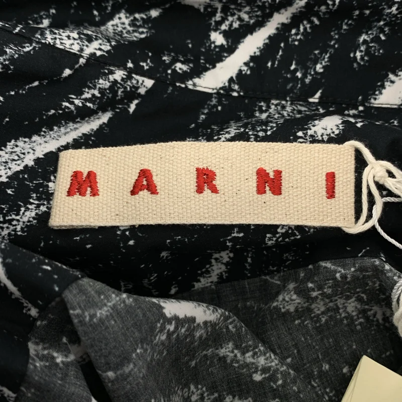 MARNI / マルニ | クレヨンプリント オーガニックコットン シャツ | 48 | メンズ